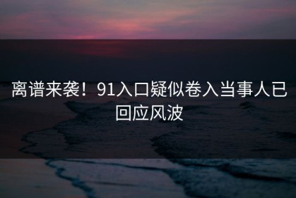 离谱来袭！91入口疑似卷入当事人已回应风波