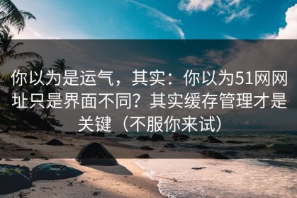你以为是运气，其实：你以为51网网址只是界面不同？其实缓存管理才是关键（不服你来试）