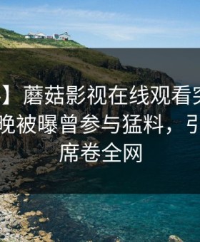 【爆料】蘑菇影视在线观看突发：网红在昨晚被曝曾参与猛料，引爆全场席卷全网