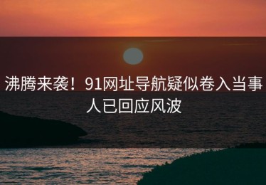 沸腾来袭！91网址导航疑似卷入当事人已回应风波