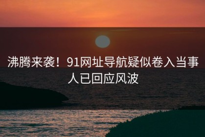 沸腾来袭！91网址导航疑似卷入当事人已回应风波