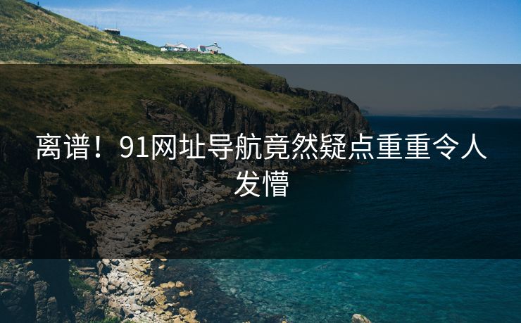 离谱！91网址导航竟然疑点重重令人发懵