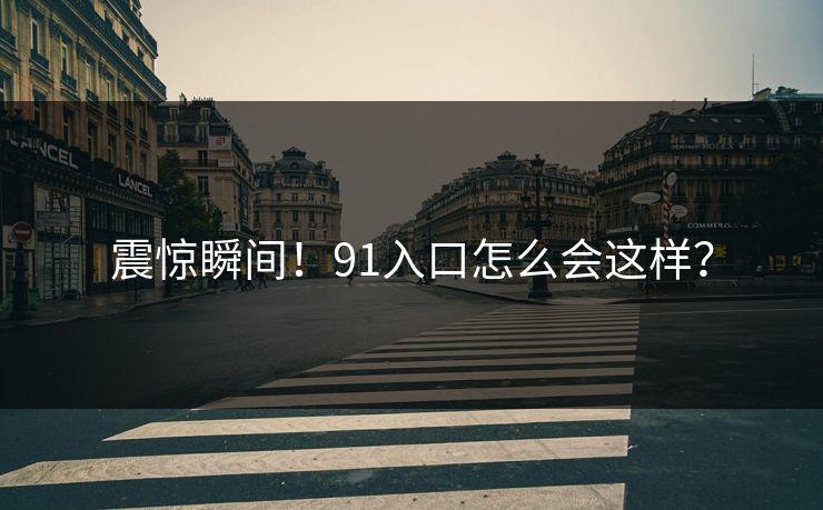 震惊瞬间！91入口怎么会这样？