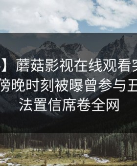 【爆料】蘑菇影视在线观看突发：神秘人在傍晚时刻被曝曾参与丑闻，无法置信席卷全网