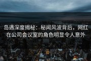 岛遇深度揭秘：秘闻风波背后，网红在公司会议室的角色明显令人意外