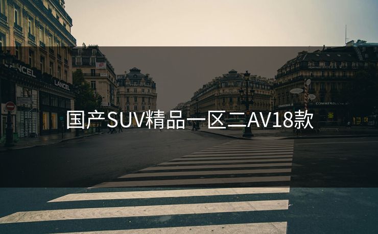 国产SUV精品一区二AV18款
